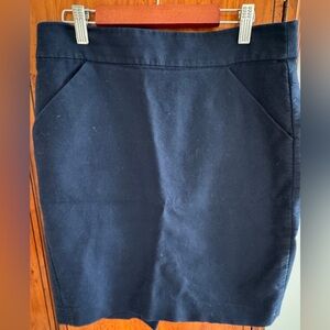 J. Crew Navy Skirt